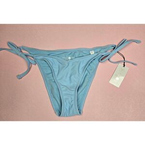 Shade & Shore Blue V-Front Bikini Bottom Small